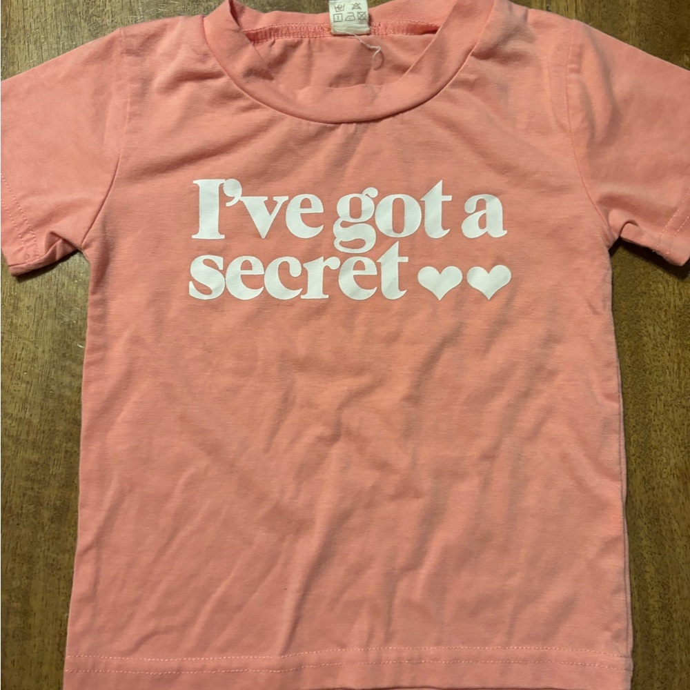 Pink Kids T-Shirt with Heart Design